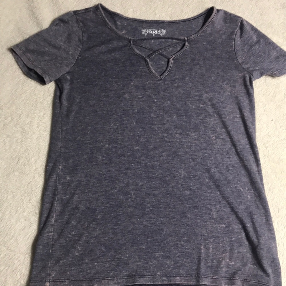 purple faded shirt